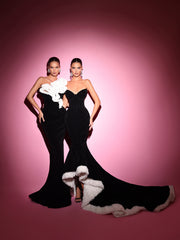 black_and_white evening gowns