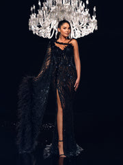 black evening gown 