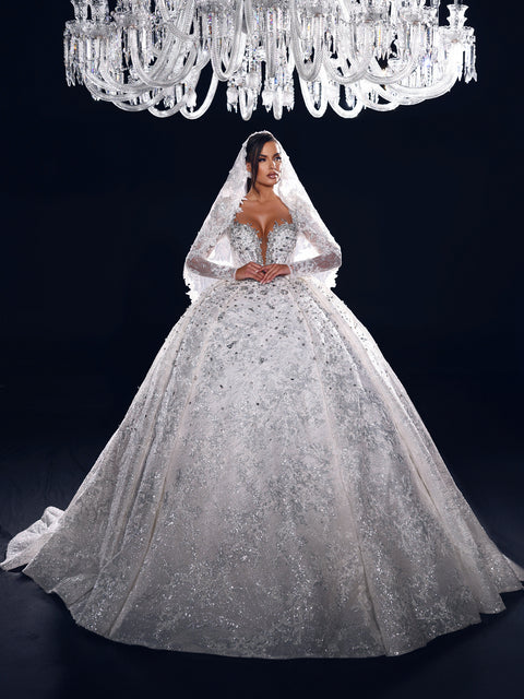 bridal evening gown