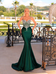 green evening gown 