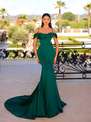 green evening gown 