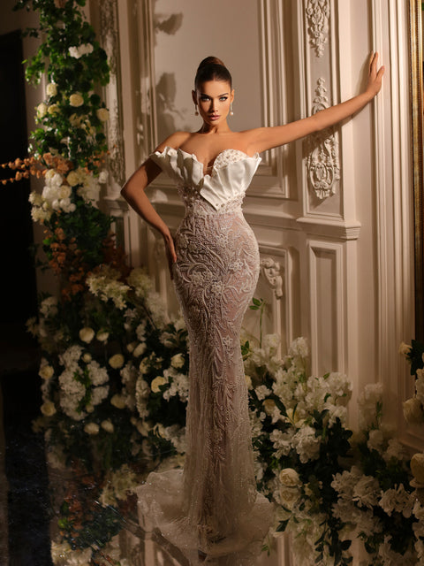 mermaid bridal gown